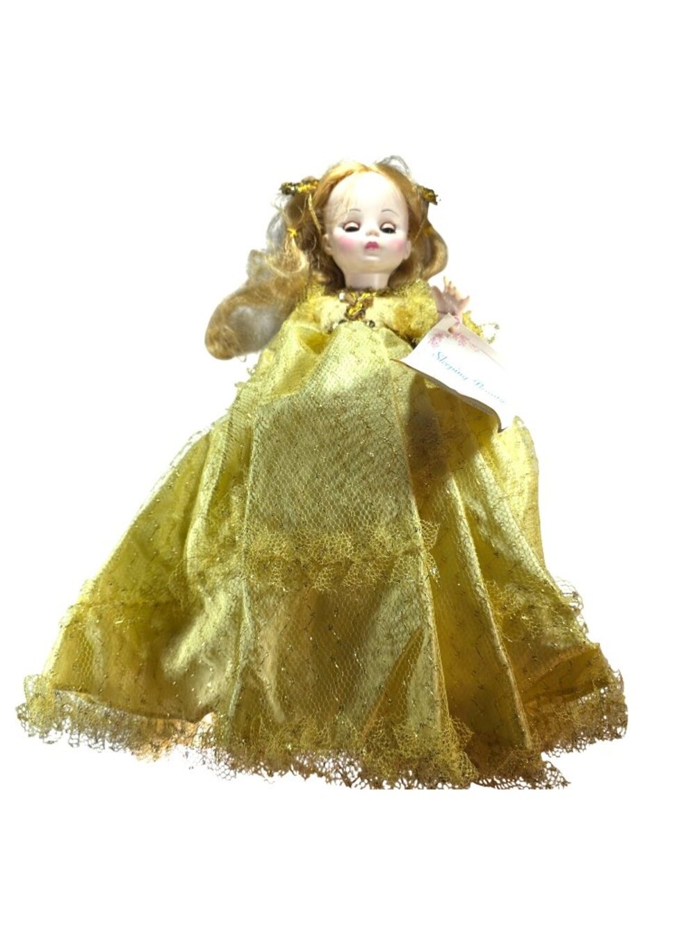 Madame Alexander Sleeping Beauty Doll 1965 Original Tag Yellow Gold tone